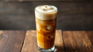 Café Gelado Cremoso Dos Sonhos: Pronto Em 5 Minutos 8 Bebida gelada, espumosa e com textura aerada em copo alto, pronta para beber.