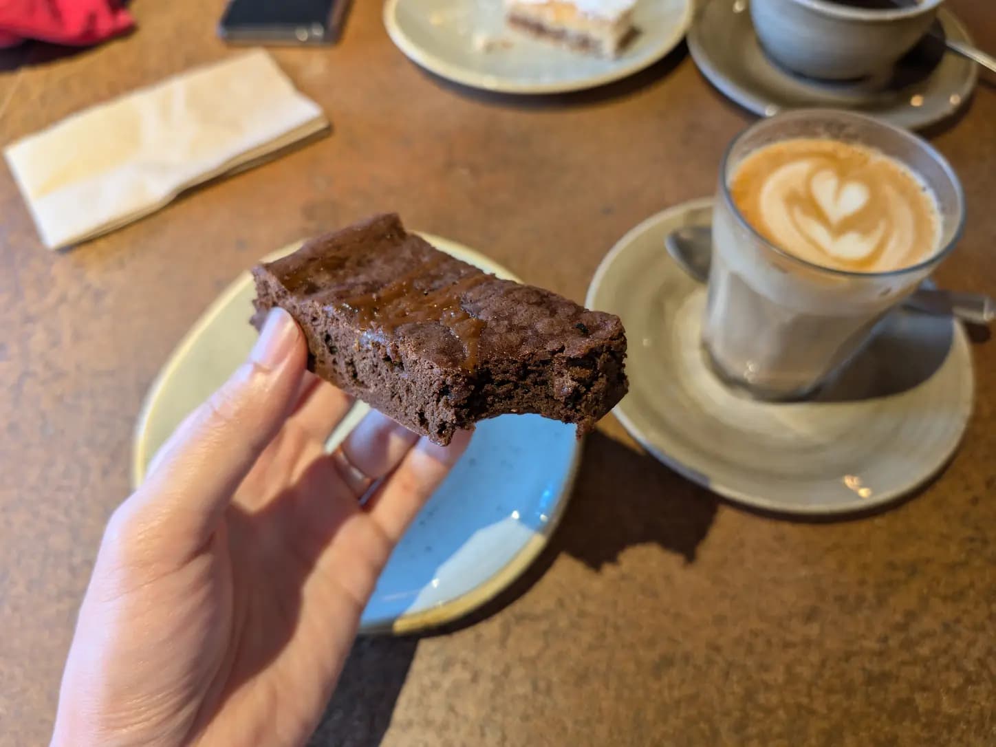 Brownie com Caramelo Salgado Cremoso: foto do prato pronto
