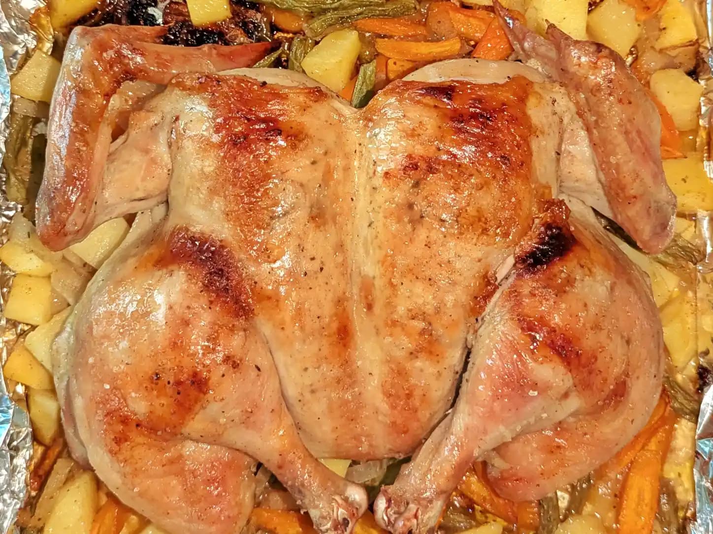 Frango com Legumes Suculento na Airfryer: foto do prato pronto