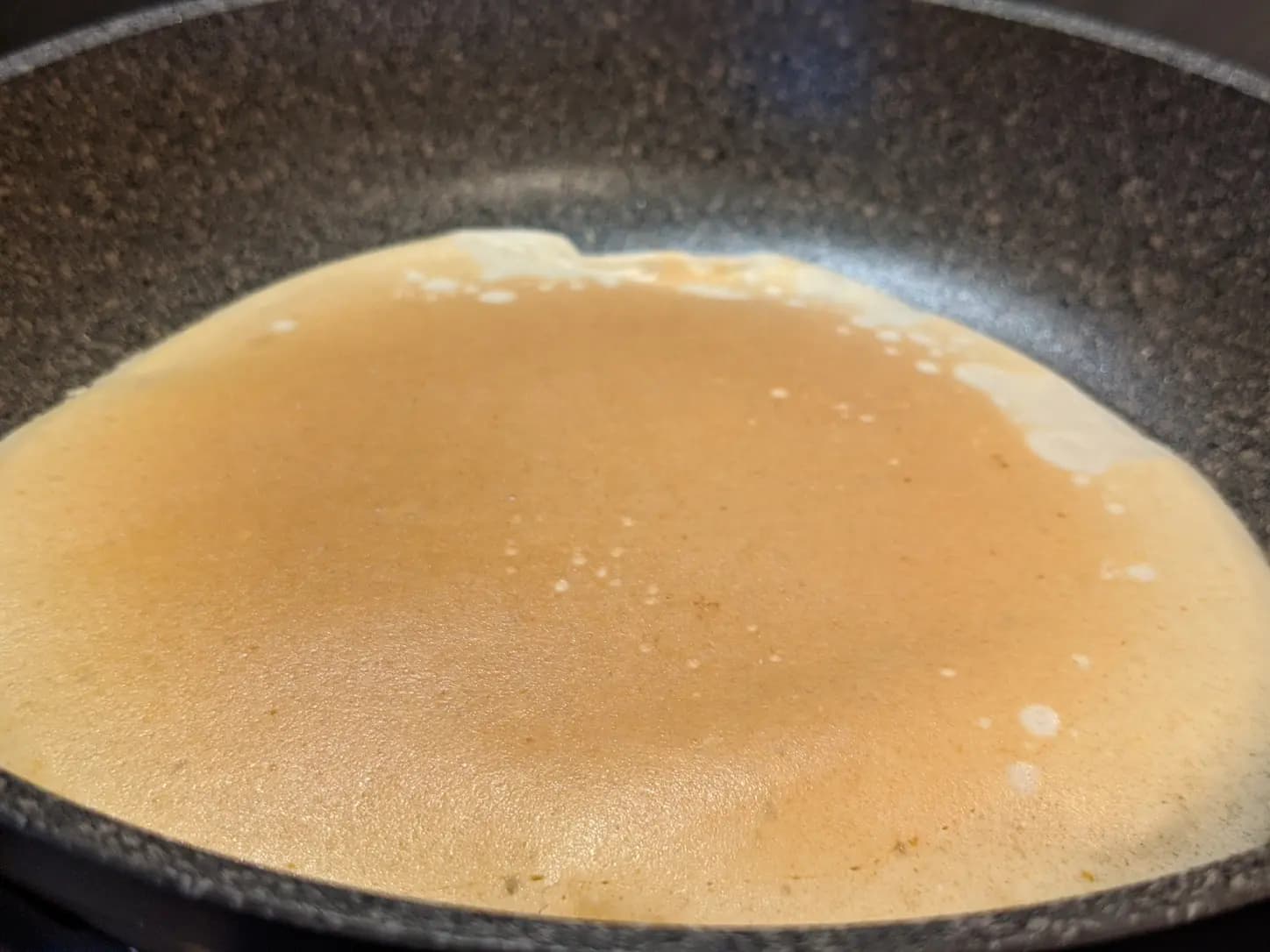 Panqueca de Fubá com Couve Crocante: foto do prato pronto