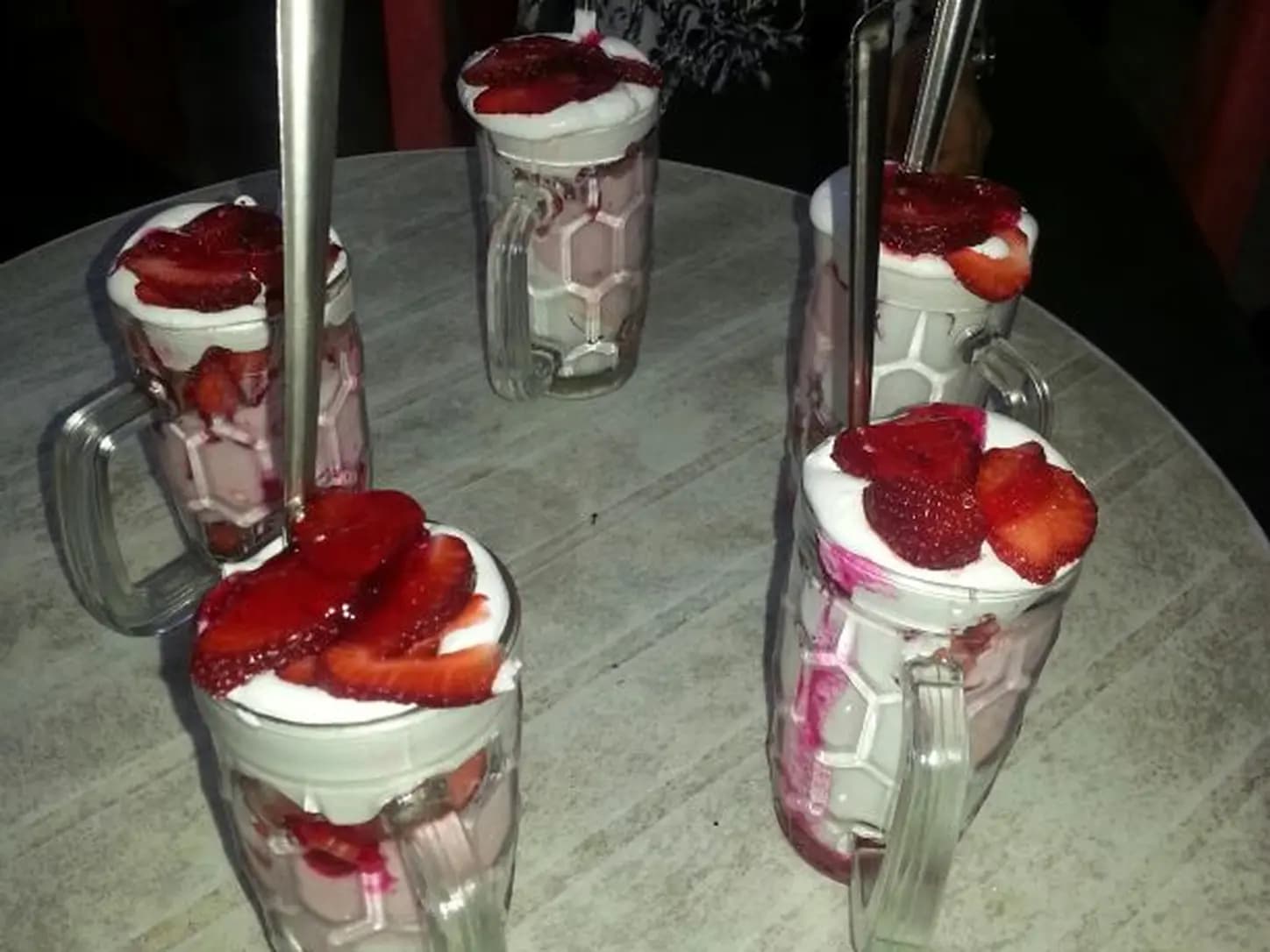 Milk-Shake de Morango Cremoso: foto do prato pronto