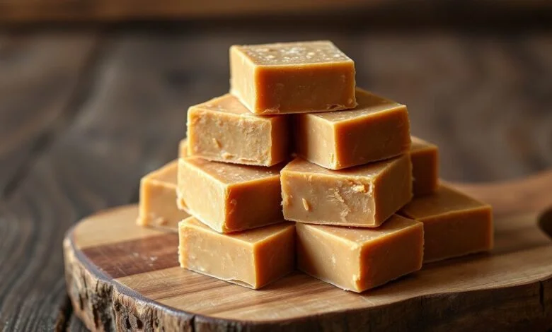 Doce De Leite De Corte: Receita Caseira Macia E Irresistível 21 Quadradinhos perfeitos de doce de leite de corte com acabamento fosco e cor caramelo profundo