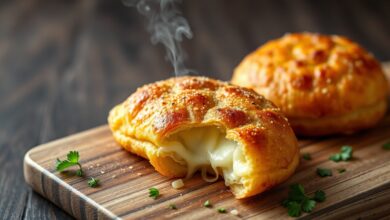 Pastel De Queijo Crocante Com Massa Caseira (Fácil E Rápido) 38 Pastéis dourados, crocantes e estalando, com fios de queijo derretido saindo ao serem abertos.