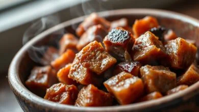 Como Dessalgar Carne Seca Rápido: Técnica Fácil Em 20 Min 45 Cubos de carne-seca perfeitamente dessalgados e prontos para o consumo