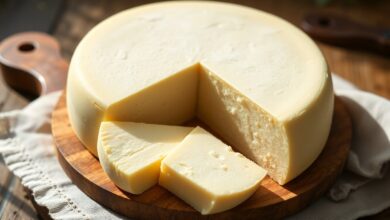 Como Fazer Queijo Minas Padrão: Receita Caseira E Cremosa 40 Peça inteira de queijo minas padrão com textura macia e cor levemente amarelada